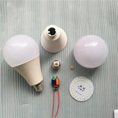 China Supplier Home Cheap B22 7W 18W 12W 9W LED Bulb Raw Material Parts