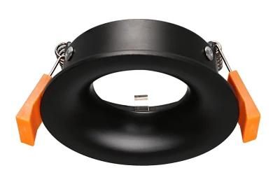 Black Recessed Round Fixed Downlight Trim Housing Light Fitting