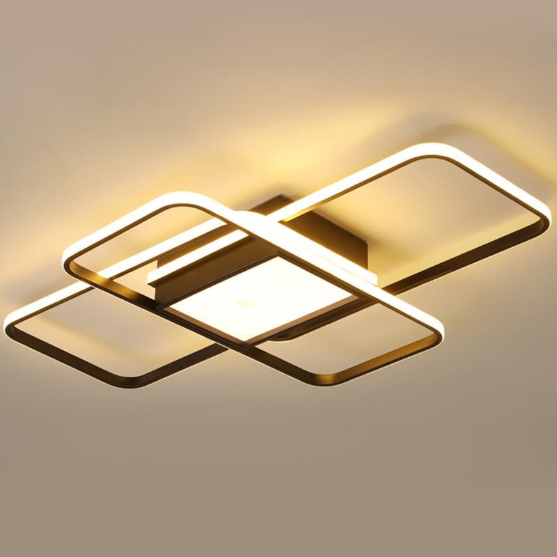 Customized Modern Remote Control Nordic Design Surface Mounted LED Acrylic Ceiling Light