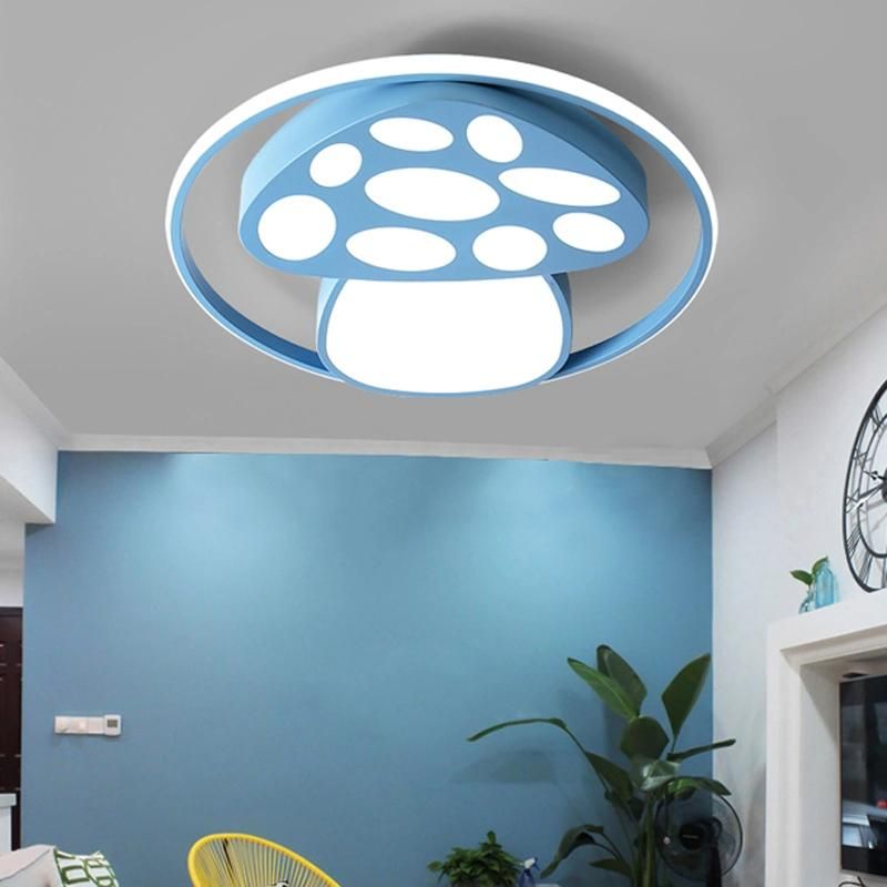 2022 New Design Mushroom Design Colorful LED Light Ceiling Lamp for Children Bedroom