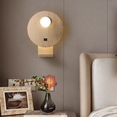 Nordic Interior Lighting Design Modern Metal Round LED Wall Light