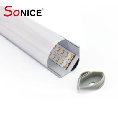 Al1919 W19mm X H19mm Super Bright V Shaped LED Aluminium Profile for LED Ribbon Linear Light