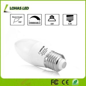 America Dimmable 6W E14 Milky White Dimmable LED Candle Bulb