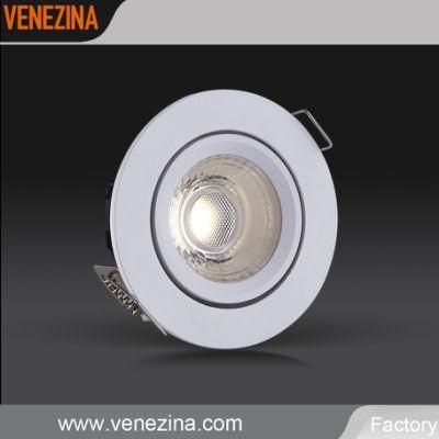 Round COB Indoor Room Lights Projects LED Ceiling Light 6W High Lumen Warm White LED Downlight