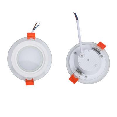 Glass Aluminum 3W 6W 9W LED Downlight 50mm Cut out for Indoor