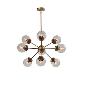 Modern European Glass Ball Kitchen Pendant Light Sputnik Chandelier for Living Room