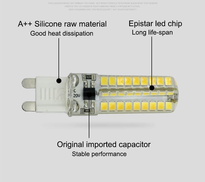 LED G4 G9 LED Light SMD Silicone Corn Light 110V 220V Replacement Halogen Lamp