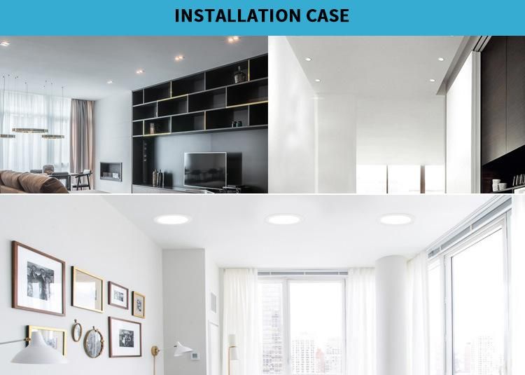 18 Watt Housing Price PC Ce Aluminum Lamp SMD Recessed Light Embedded LED Downlight 18W with Multi-Color Shell