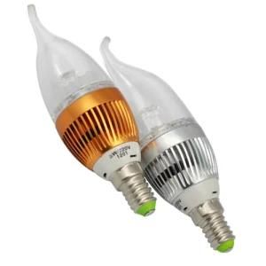 2400-7000k E27/E14 3W Dimmable Gold LED Candle Light