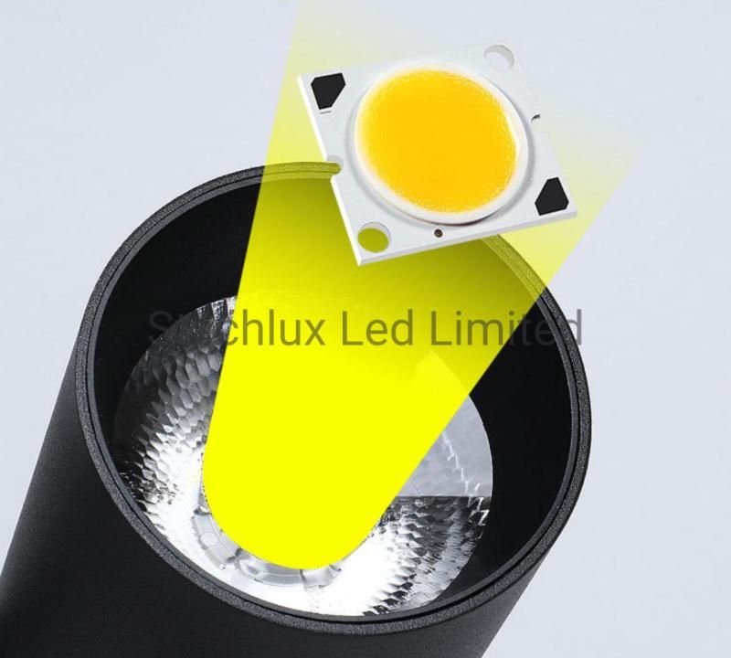 3 Phase 15-35W LED Track Spot Lamp with Honeycomb Grid Mesh Anti-Glare COB Track Light