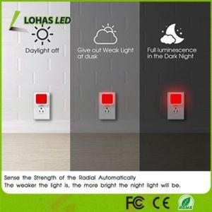 Dusk to Dawn Sensor Night Light Red Lights 0.3W Auto on/off LED Lamp for Toilet, Bedroom, Kitchen