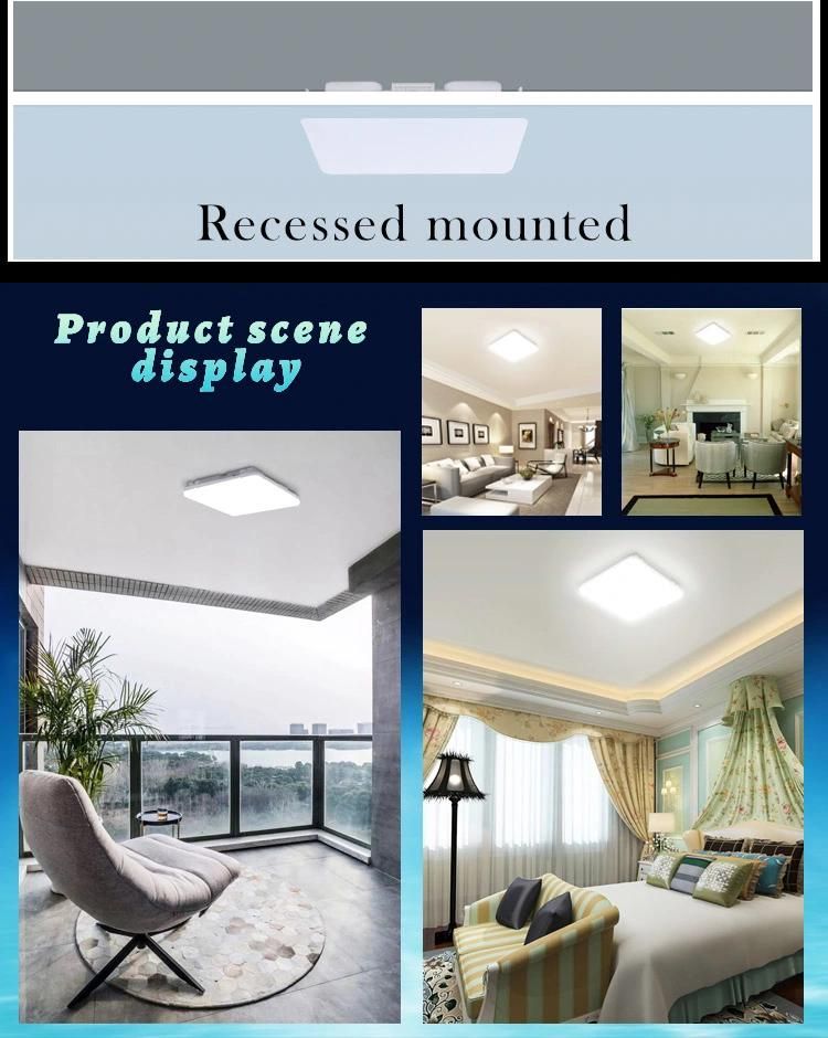 Hotel Ceiling Light Fixture Square Waterproof Lamp