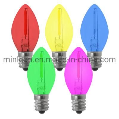 E12 Mini C7 Clear Color Glass LED Filament Replacement Bulb