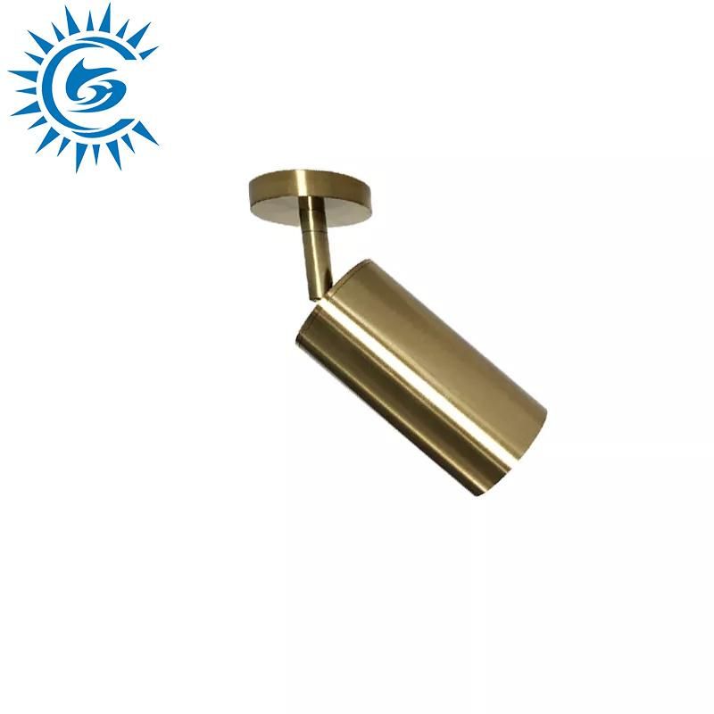 Single Head Aluminum LED Track Light - Gold Finish