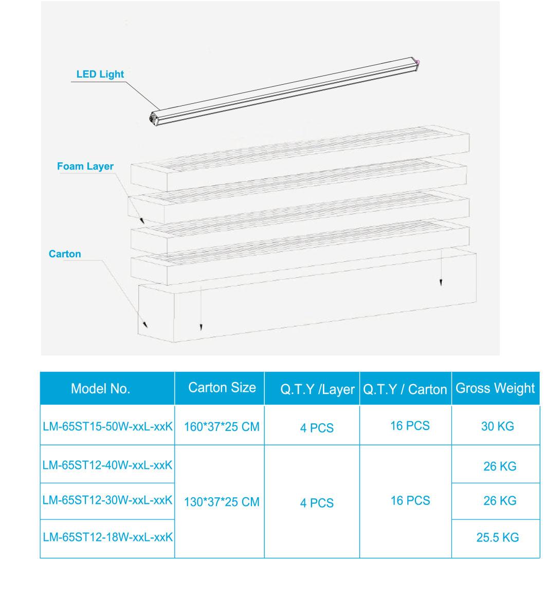 2019 Office LED Trunking Pednant Lighting System Linear Light