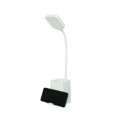LED Table Lamp with Pen &amp; Phone Holder