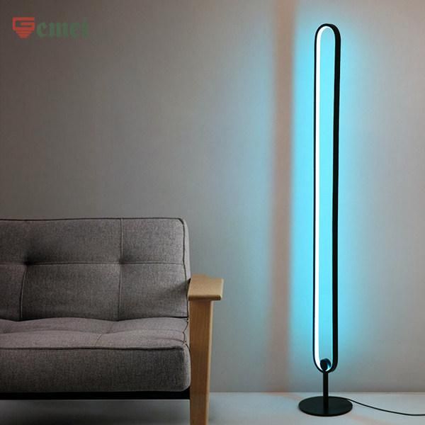 U-Shaped RGB Corner Dimmable Floor Lamp for Hotel Bedroom