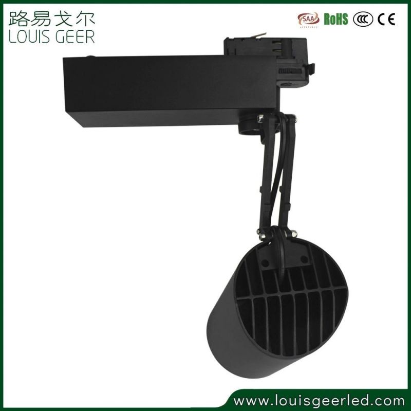 Aluminum Spot Light LED Track Light Zoomable 20W, Mini Size Track Rail Spotlight, Jewelry Show 3phase Track Light