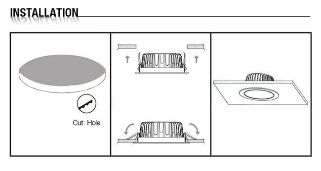 Build in Driver 5W/7W 3000K/4000K/6000K LED RGB 12V Downlight