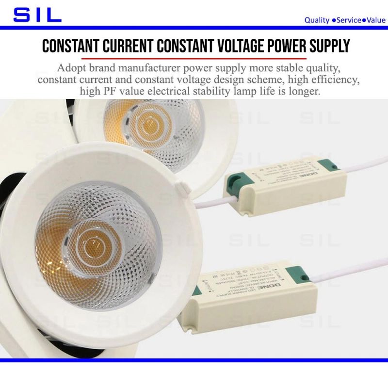 High Quality Modern 2X15W 30W COB Indoor Lighting Recessed Ceiling Spot Light