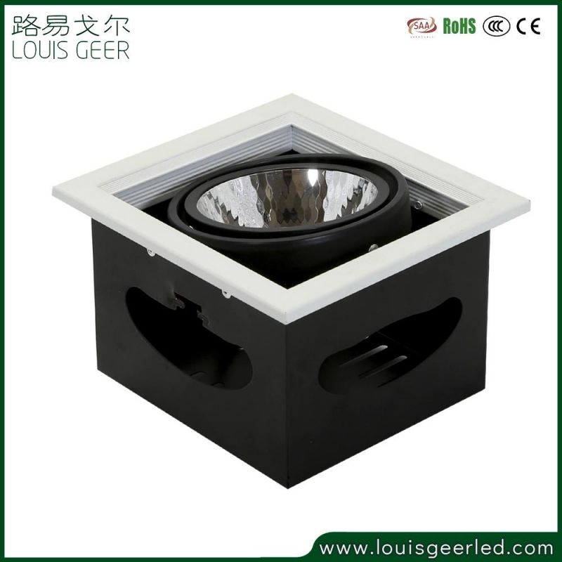 Recessed Square LED Downlight Anti-Glare LED Spotlight 12W Ceiling Spot Light AC220-240V Lighting Fixture 2700K-6000K