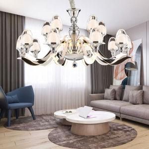 Glow Simple Style Acrylic LED Stainless Steel Pendant Chandelier