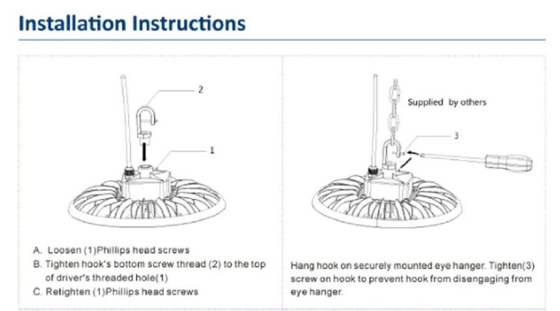 High Brightness Indoor Factory UFO LED High Bay Light