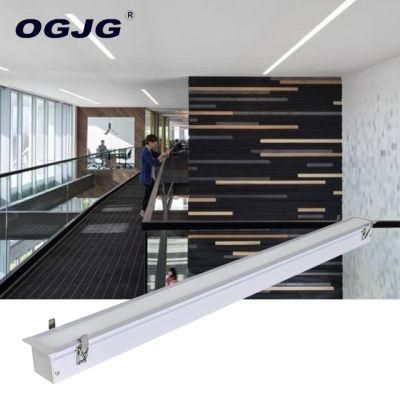 Modern Library Office 40W 50W Aluminum Recessed LED Linear Light