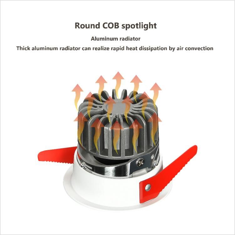 COB 10W Indoor LED Down Lights with Aluminum Housing