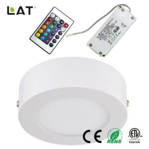 Epistar SMD2835 6W Surfaced Round LED RGB Panel Light