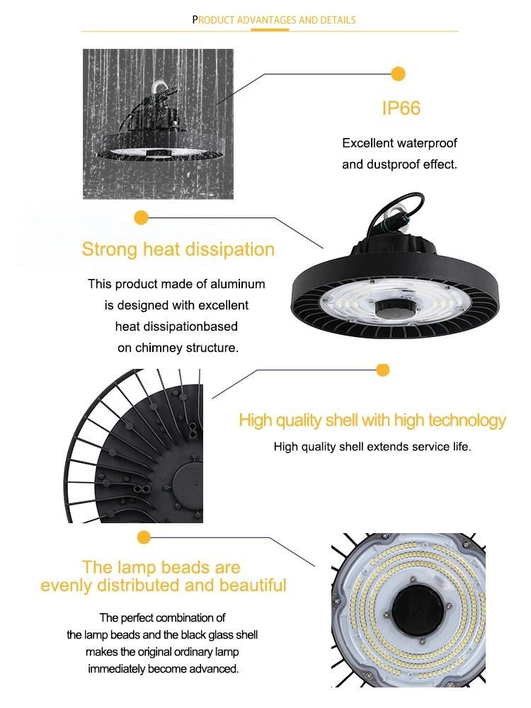 IP66 Outdoor Lighting UFO LED High Bay Light