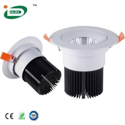 Concealed IP20 3000-5000K Customized Round Modern Downlight Fixture for Hotel Art Exhibition