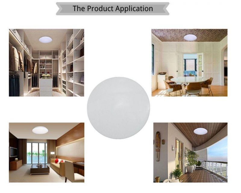 WiFi Control LED Ultrathin Round Cover Ceiling Lights 12W LED Bulb with CE RoHS