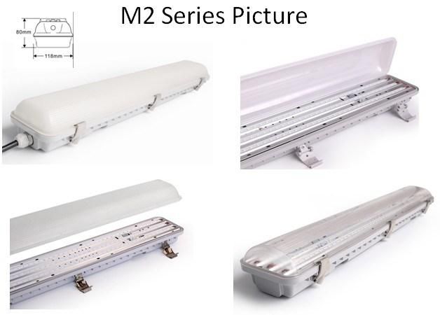 Wall Mounted Tri-Proof LED Linear Light Flat for Parking Lot Garage Lighting