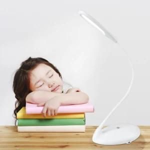 Three Dimming Modes Touch Sensor LED Swan Table Lamp with USB Charging and Battery Use