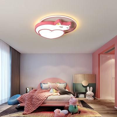 2022 Big Face Cat Room Lights LED Bedroom Ceiling Mount Light Design for Children