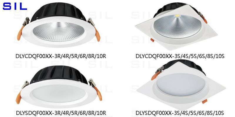 Indoor Commercial Mall LED Down Light SMD Anti Glare Recessed Ceiling Downlight Fixture Dimmable 30W LED Downlights