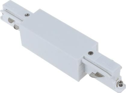 LED Lighting Track Accessories Square Track White Straight Connector
