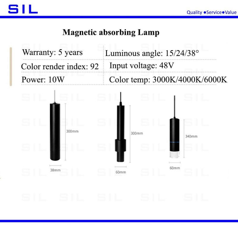 Magnetic Track Light TUV CE RoHS Approved 10watt LED Track Light