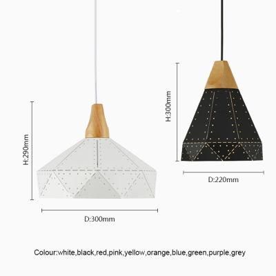 Colorful Nordic Aluminium E27 Pendant Light