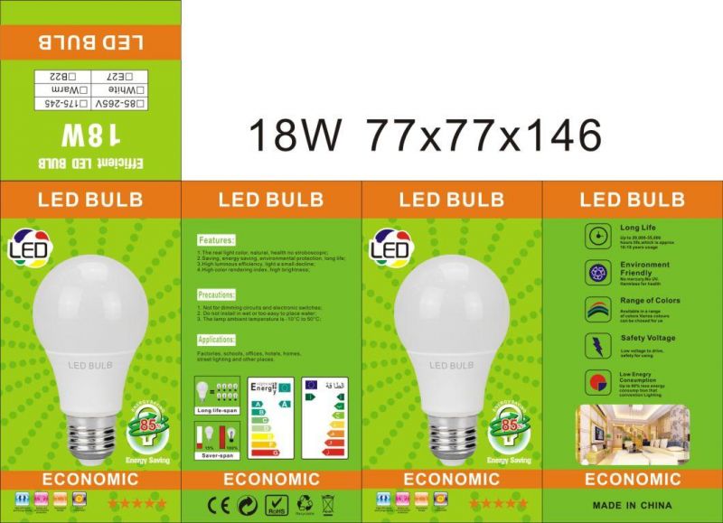 A70 E27 15W 3000K 6000K LED Bulb