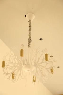 Masivel White Modern Chandelier for Bedroom Kitchen Living Room