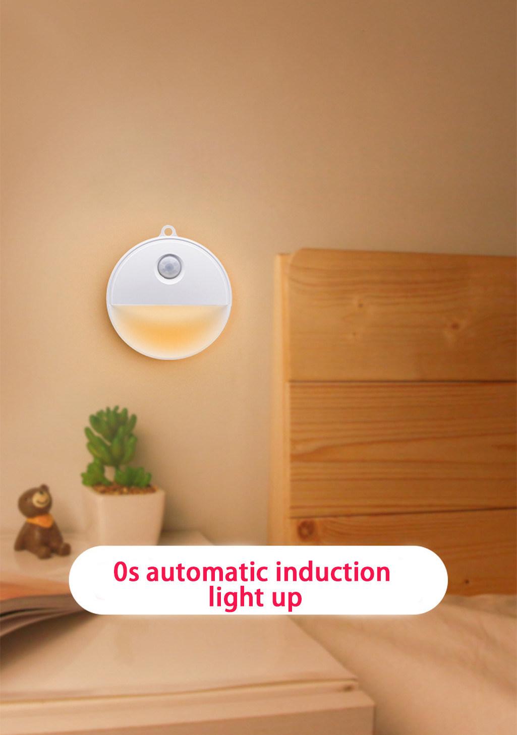 AAA Battery Human Body Induction + Light Control Night Light