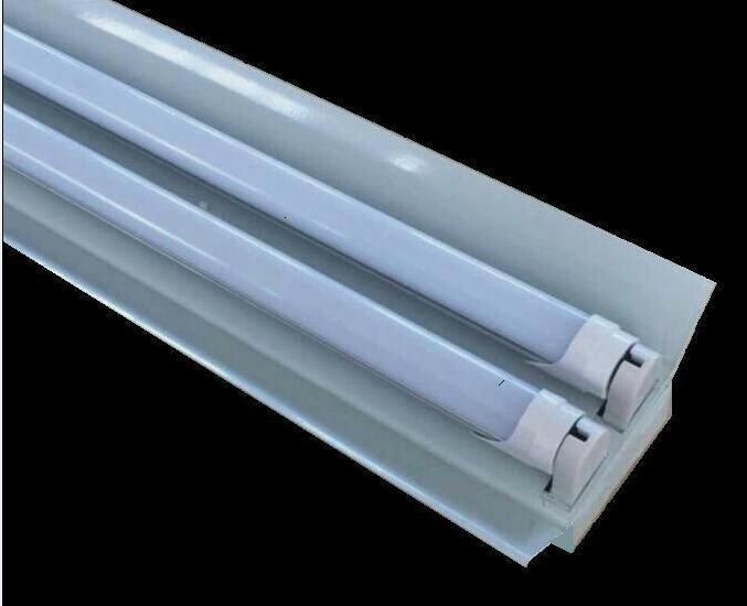 Daylight LED T8 Tube with Aluminum Base and Transparent PC Cover 18W 4FT 5000K 110lm/W