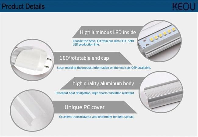 600mm/900mm/1200mm/1500mm T8/T5 LED Tube Light with Sensor