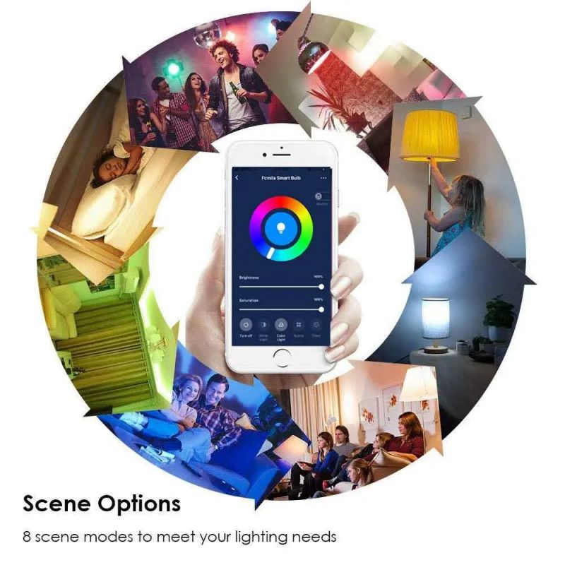 Dimmable Remote LED Bulb 9W WiFi Remote Control A60 E27