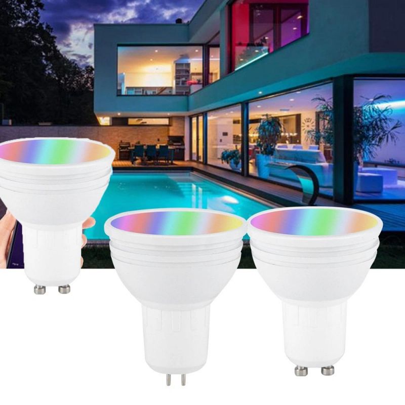 Anti-Virus Lamp UV Germicidal Disinfection Lamp Controlled Smart Light Bulb MR16 5W WiFi RGB LED Spotlight Bulb Sterilize for Home Office Bedroom