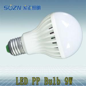 9W LED Bulb with Plastic for Indoor Use