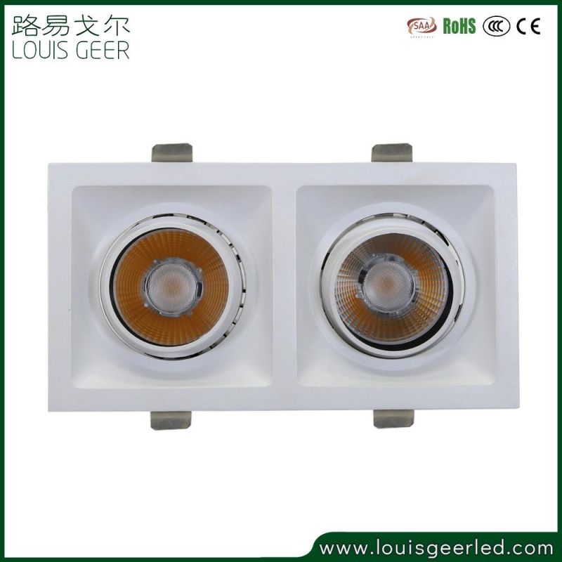 Cheap 2*15W LED Lamp Recessed Mounted LED Grille Light for House