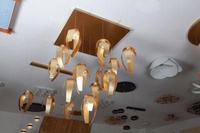Masivel Square Design Luxury Hotel Hall Project LED Pendant Lighting
